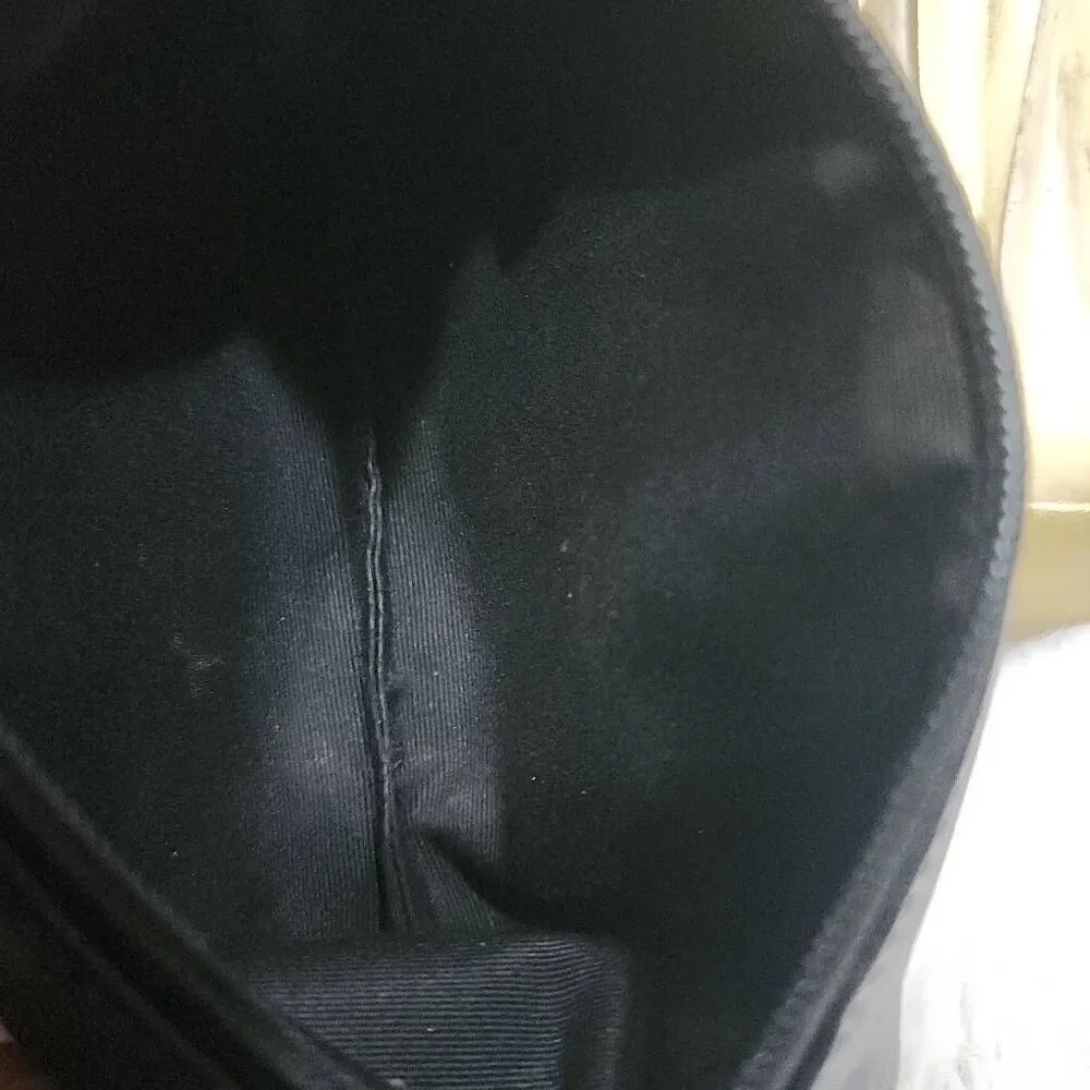 Coach black leather wristlet
